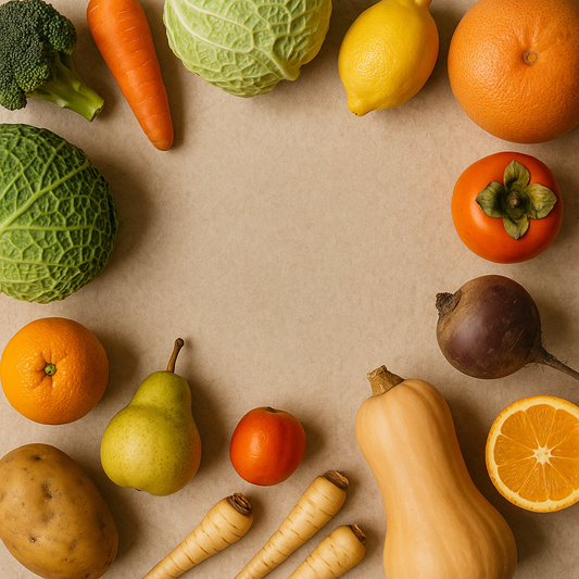 Fruits et légumes de saison en hiver